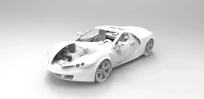 3D Printable Car - Preview version Free 3D print model