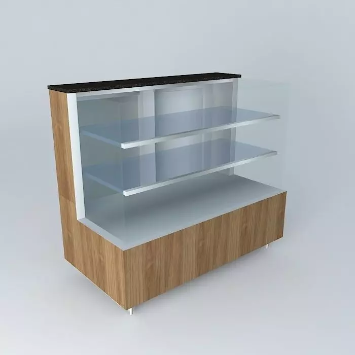 Kit805D Desk cooled by Exhibitor Forced Air Straight 2 doors ... Free 3D model