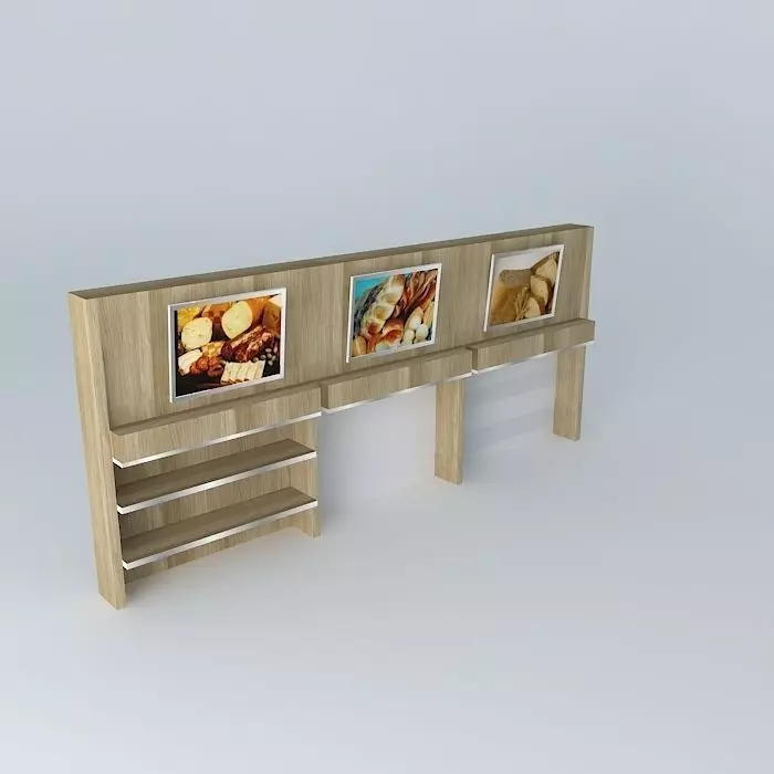 Kit415 Panel Inclined Shelves By Alex Marques Free 3D model
