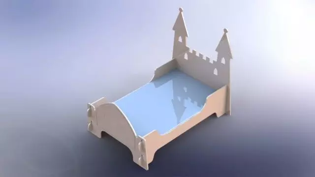 Fairy castle bed Free 3D model