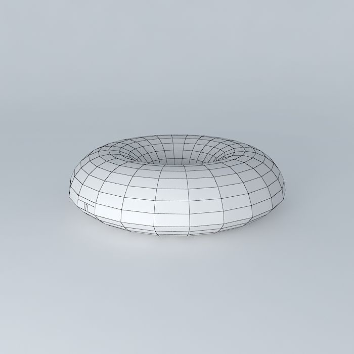 Floating boat 3D model_3