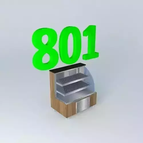 Kit801 Desk Exhibitor Refrig. Static Curved 2 doors b Alex Marques