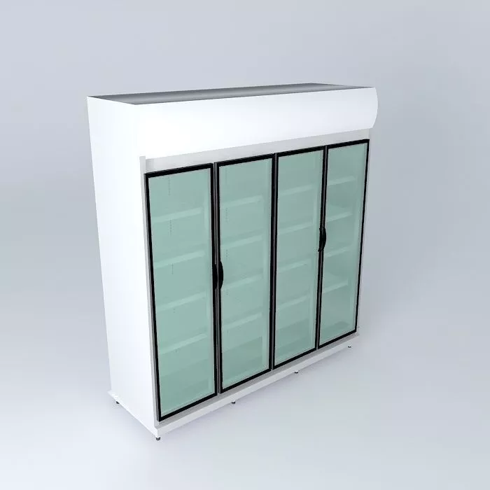 Kit815 exhibitor Refrigerator 2 Doors By Alex Marques Free 3D model