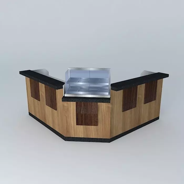 Kit314 Refrigerated Counter Cup and Pia by Alex Marques Free 3D model