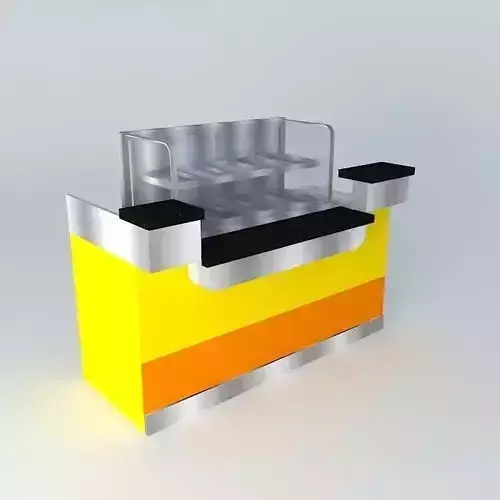 Kit orange food counter