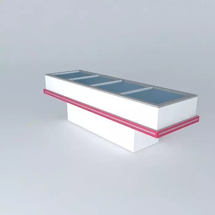 Kit816 refrigerator exhibitor Island Market by Alex Marques Free 3D model