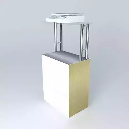 Kit scale stand with glass top