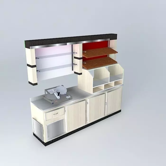 Kit104 Desk wall by Alex Marques Free 3D model
