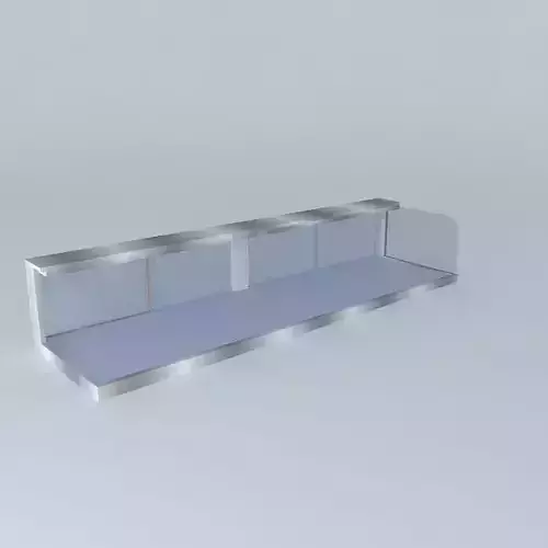 Kit glass shelf with cover