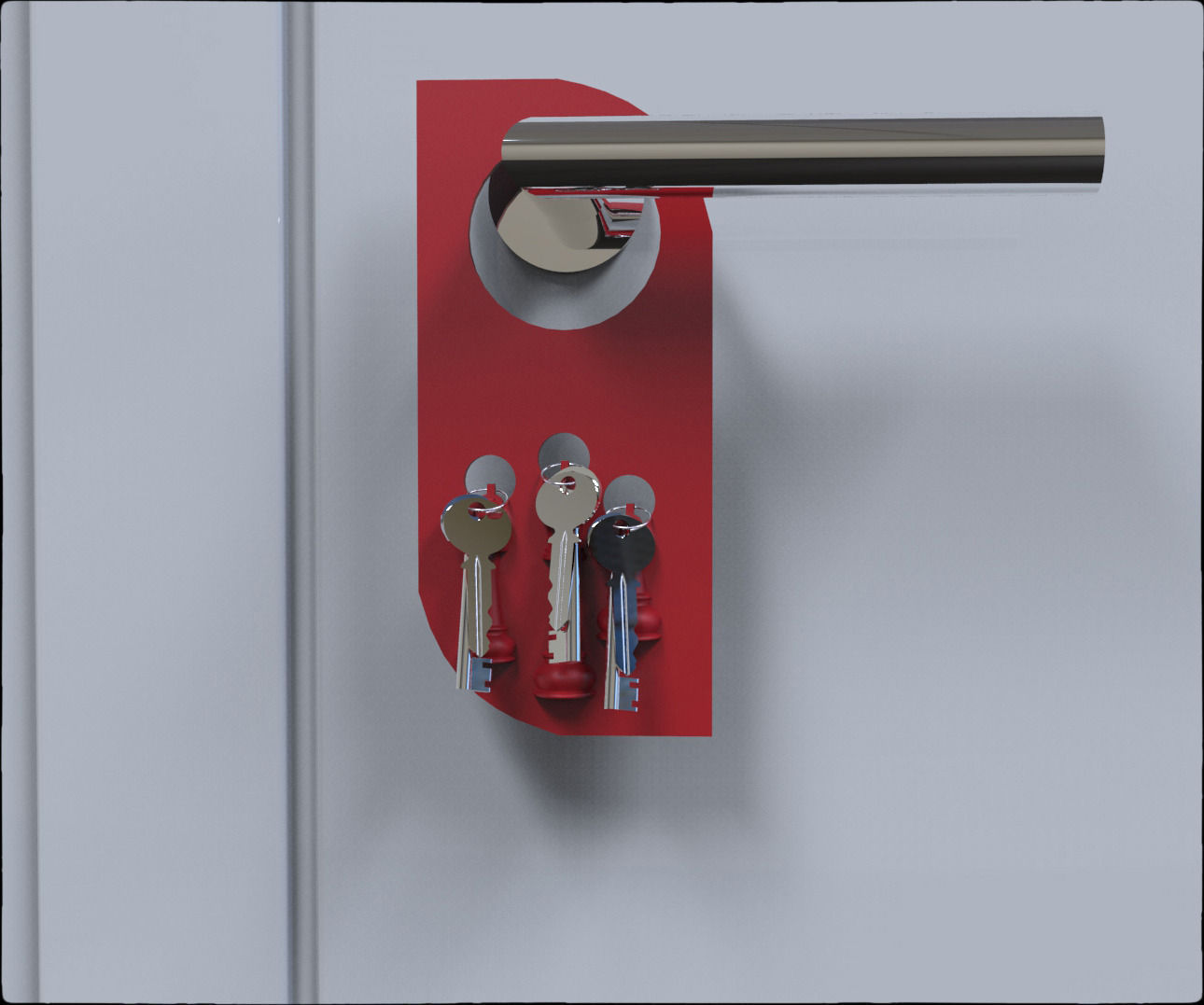 Door Hanger Chess Design Key Holder 3D print model_1