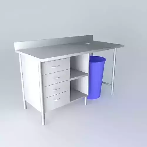 Kit202 Bancada Inox V2 por Alex Marques Free 3D model