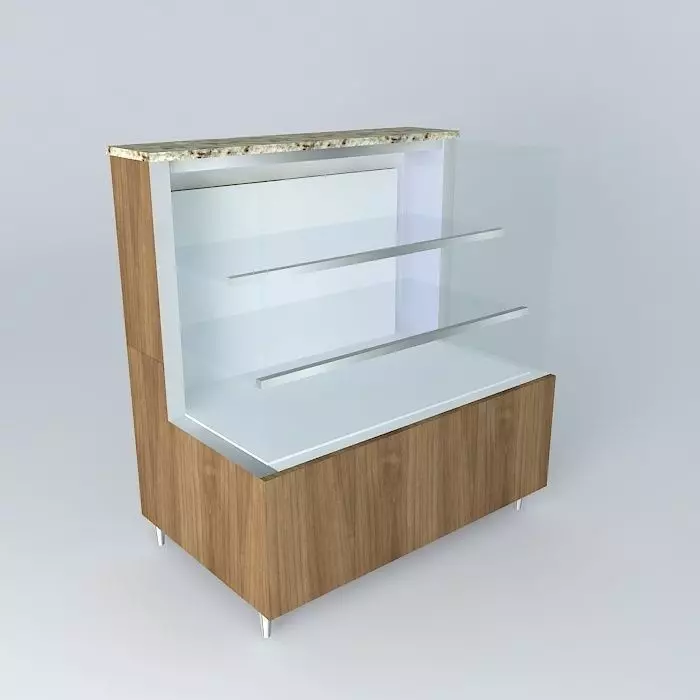 Kit805B Desk Exhibitor Dry Straight 2 doors by Alex Marques Free 3D model