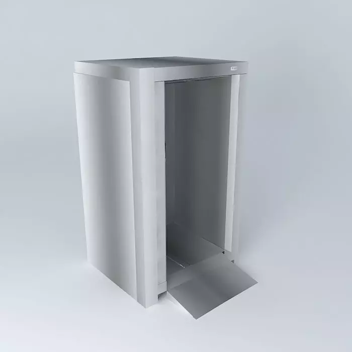 Kit stainless steel trash receptacle Free 3D model
