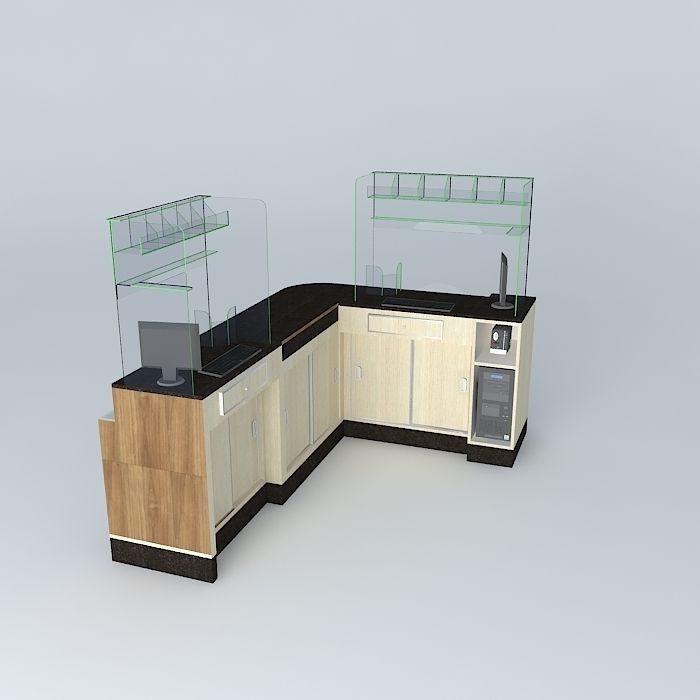 Kit512 Shopping Checkout -Restaurants Lanchonentes Bakeries B... Free 3D model_1
