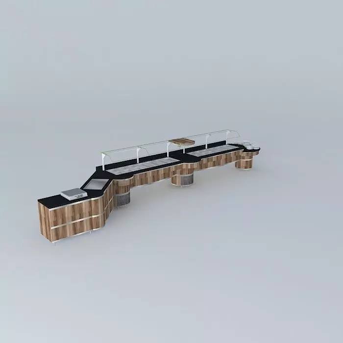 Kit008 Mesa Self Service por Alex Marques Free 3D model