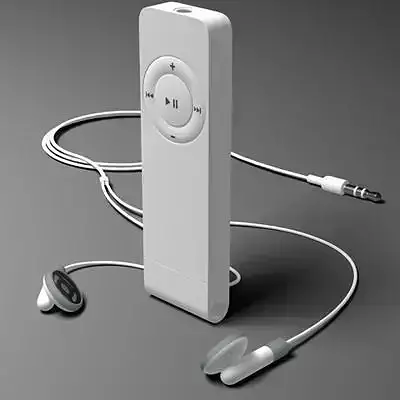 Shuffle player with earphones