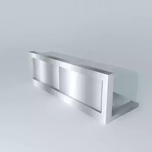 Kit stainless steel reception desk