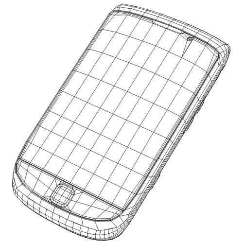Blackberry Torch 9800 3D model_17