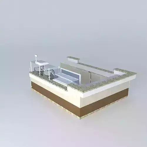 Kit ice cream shop counter
