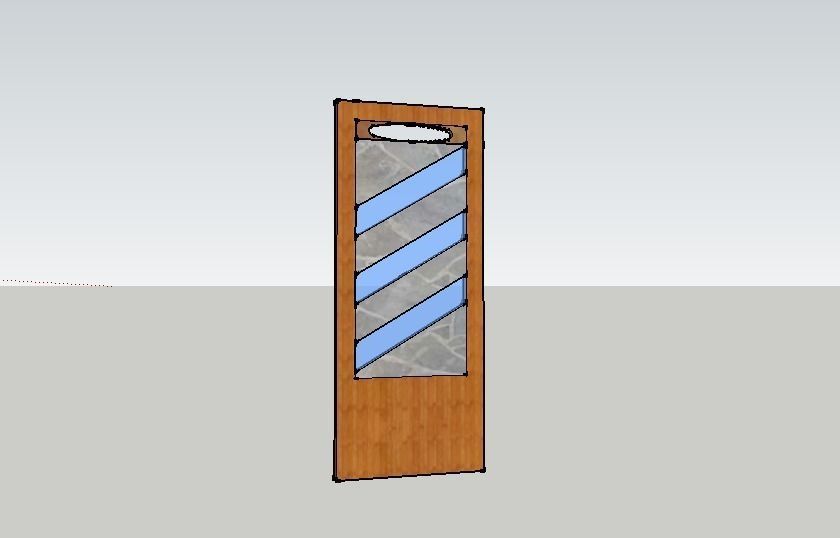 Modern Door Free 3D model