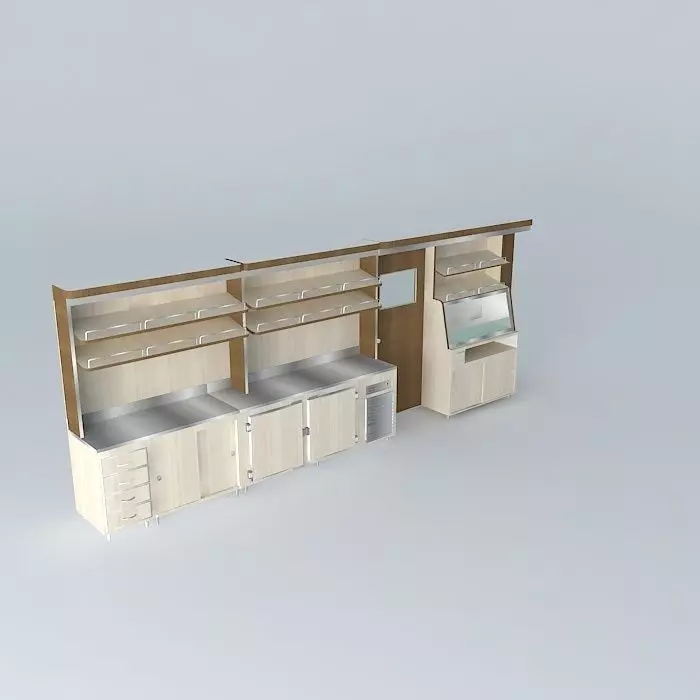 Kit114 Desk wall by Alex Marques Free 3D model