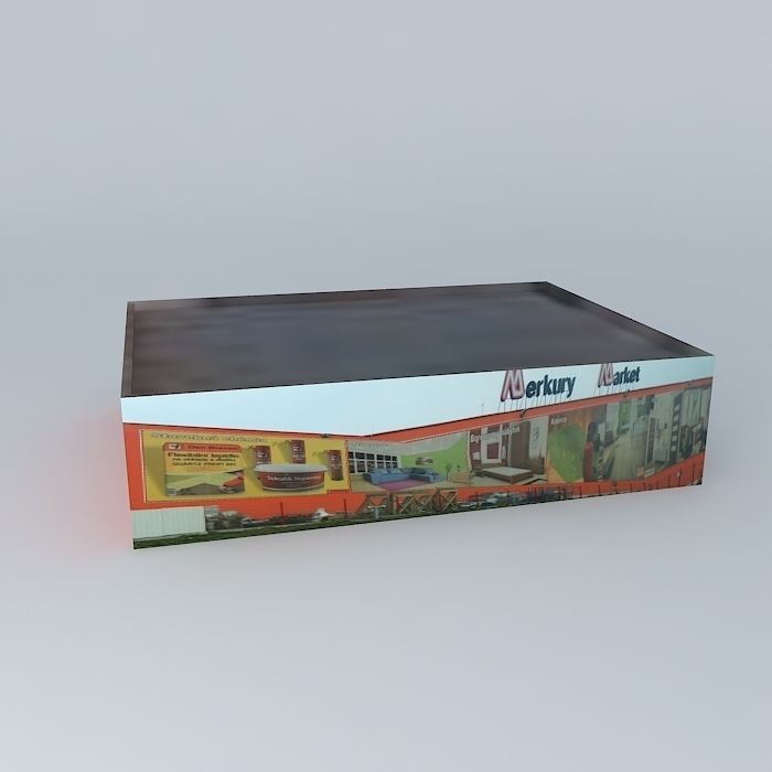 Merkury Market in Dunajska Streda MERKURY Market Üzletház Dun... Free 3D model_2