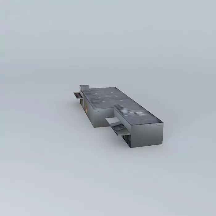 Billa department store building in Dunajska Streda Polyfunkciós Free 3D model_0