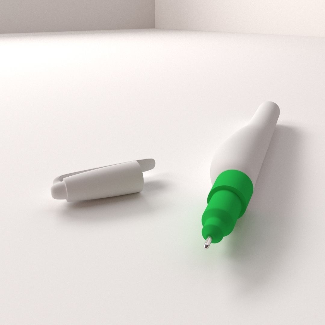 Correction Pen 3D model_2