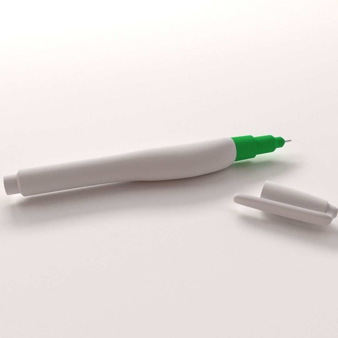 Correction Pen 3D model_1