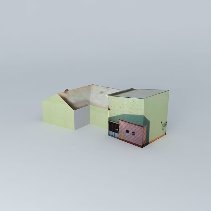 Arena games room and shops Free 3D model_2