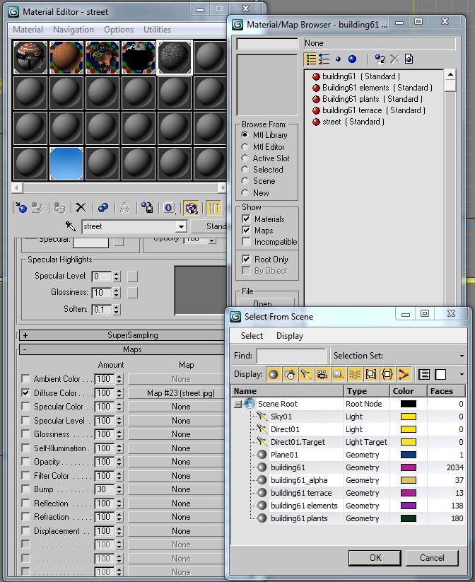 Building with windows and balconies 3D model_11