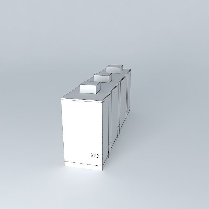 372 and panelház panel č.372 Free 3D model_4