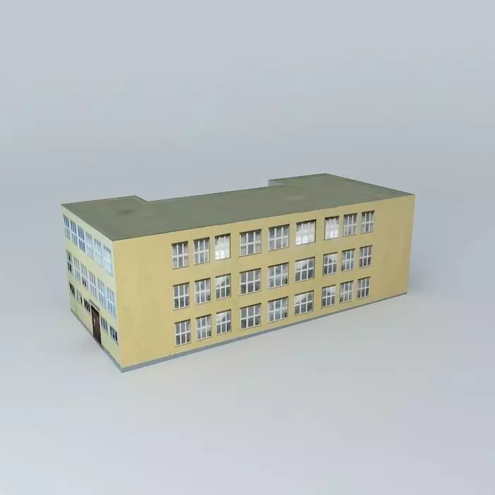 Stephen Elijah House Basic School Illésháza Nový Život Free 3D model_0