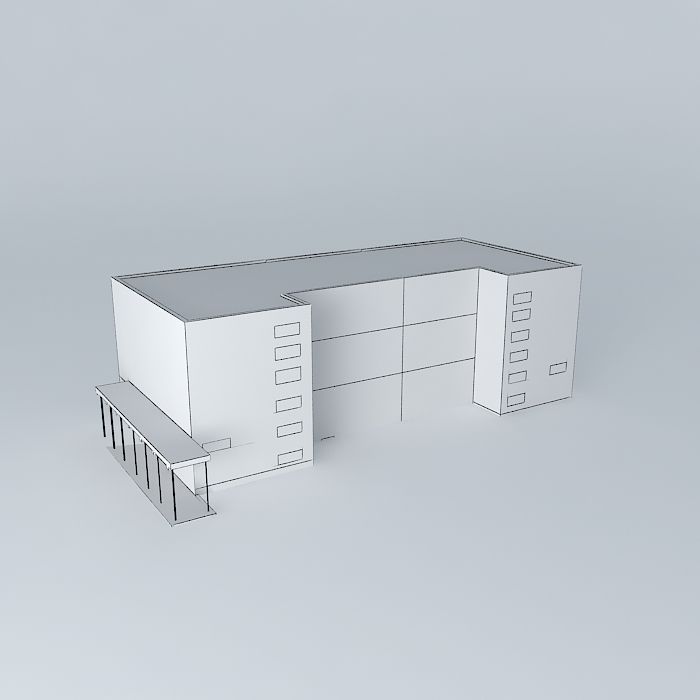 Stephen Elijah House Basic School Illésháza Nový Život Free 3D model_4