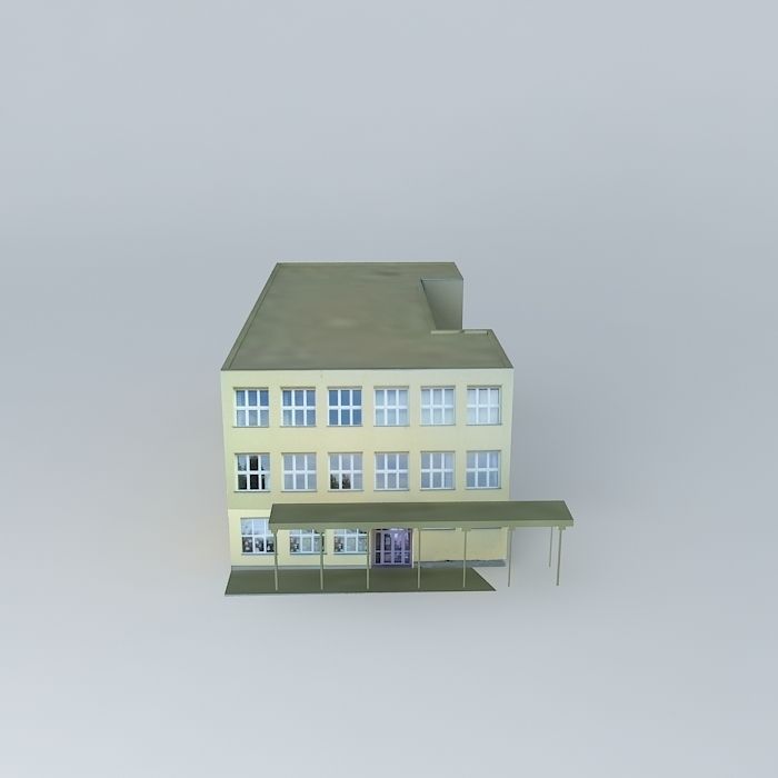 Stephen Elijah House Basic School Illésháza Nový Život Free 3D model_2