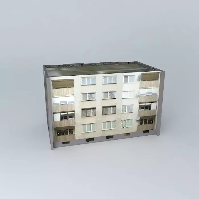 West 71 housing blocks Free 3D model_0