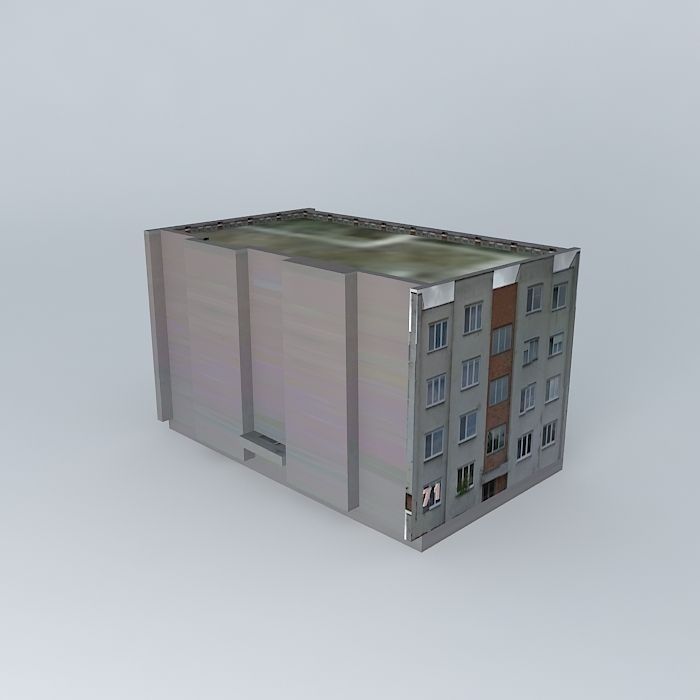 West 71 housing blocks Free 3D model_1