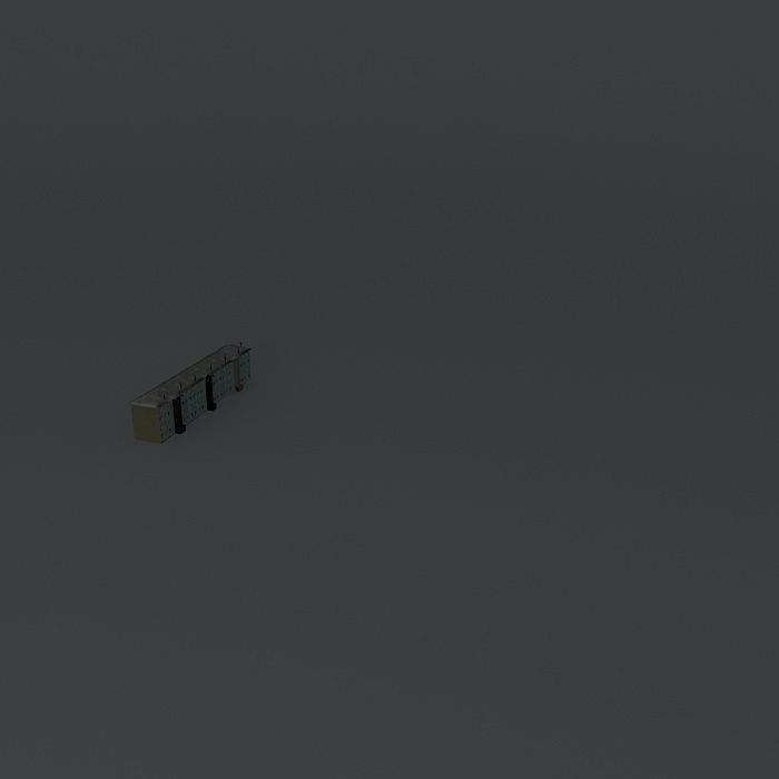 444 es lakótömb Panelák č444 Free 3D model_2