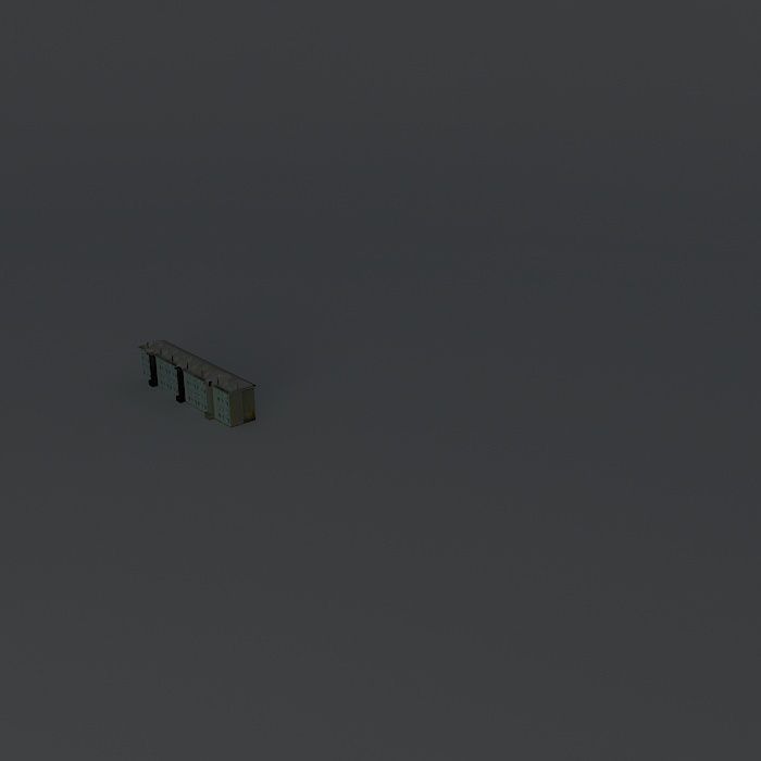 444 es lakótömb Panelák č444 Free 3D model_1