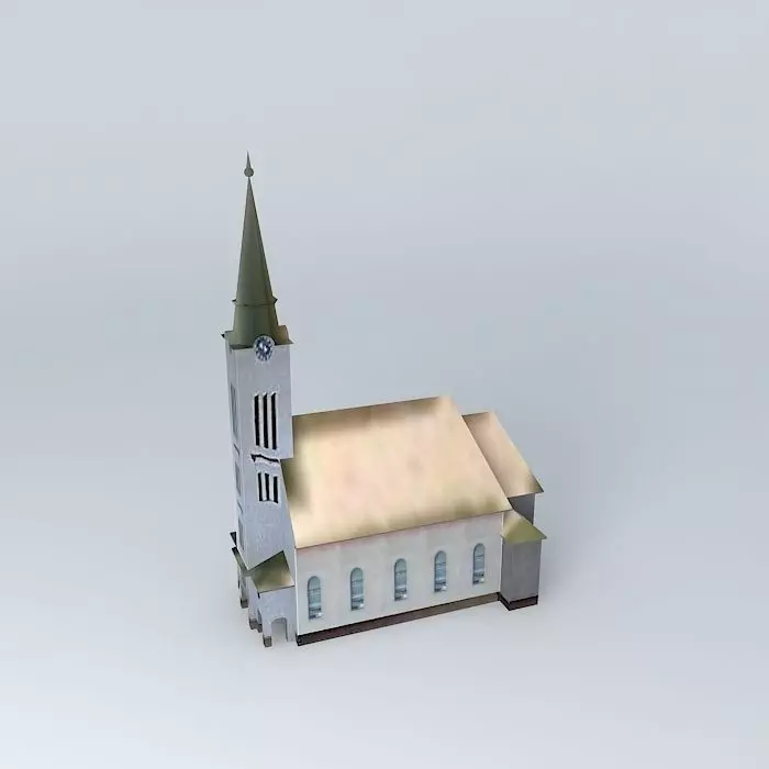 Uhrovec Evangelical Church Free 3D model