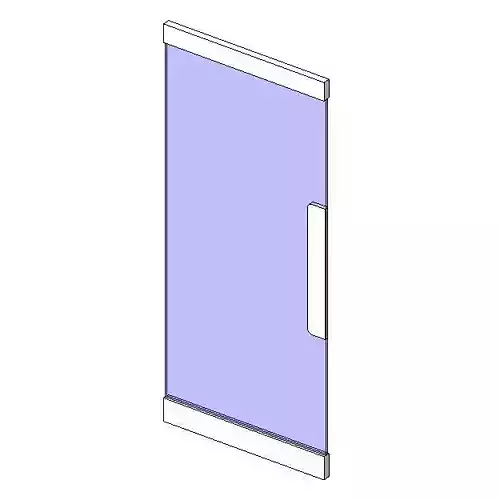 Door - Single Glass - Framed - push plate AUS