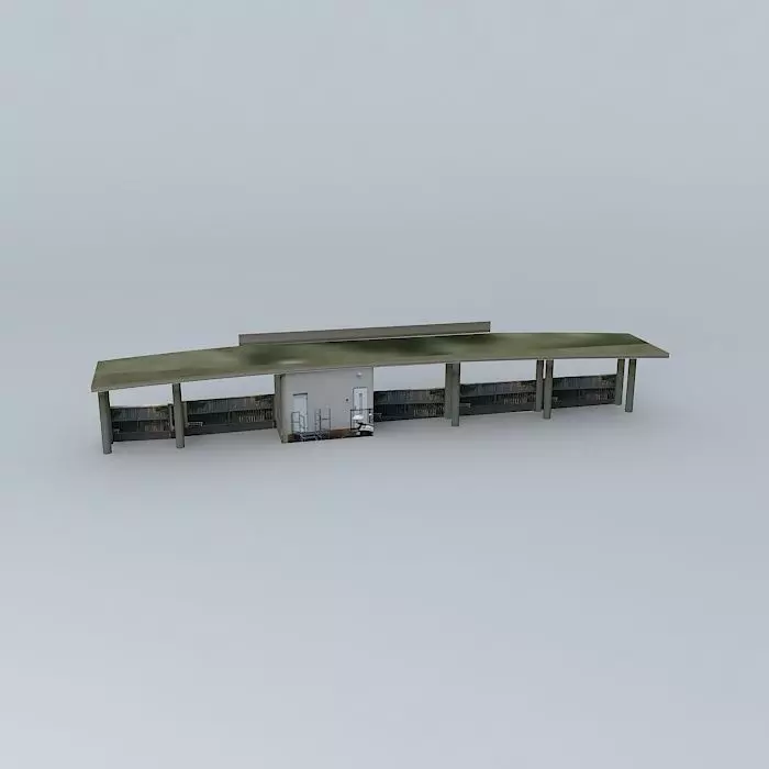 The hospital gate Free 3D model