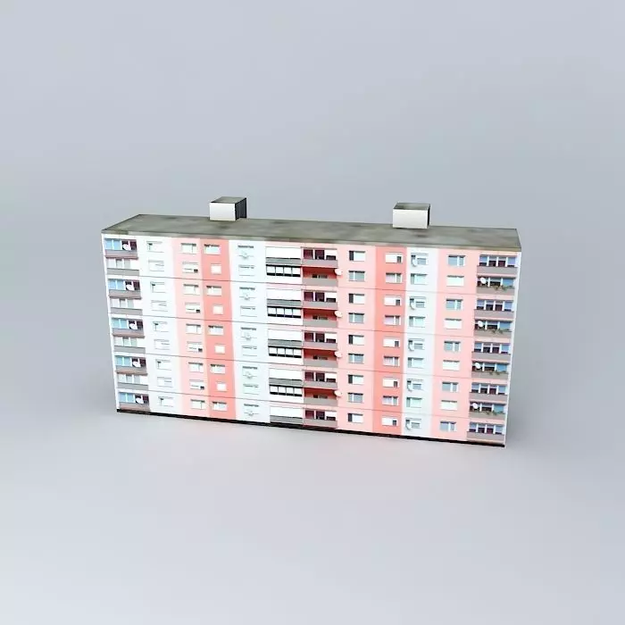 47 es Panelák Lakótömb no 47 Free 3D model