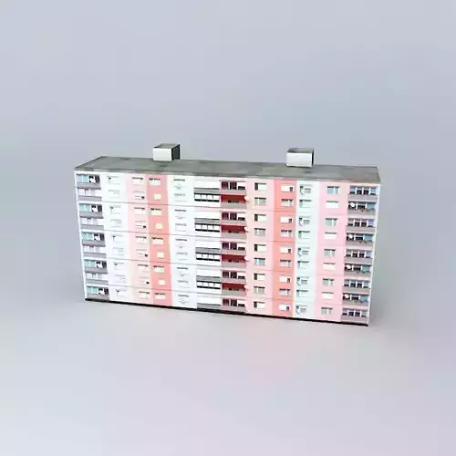 47 es Panelák Lakótömb no 47 Free 3D model