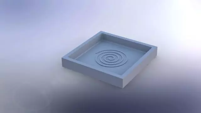 Spiral tile mould Free 3D model