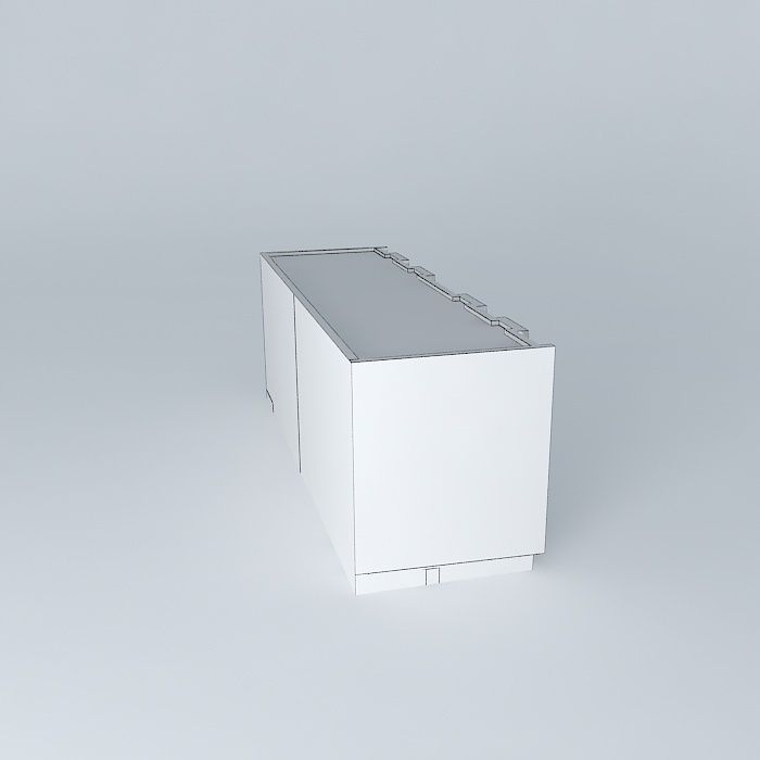 1950 Block of flats, č 1950 Free 3D model_4