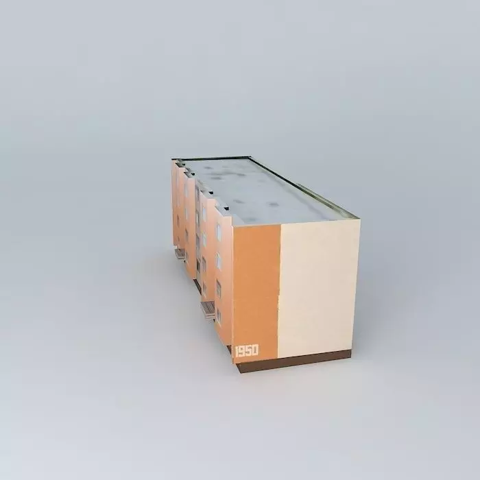 1950 Block of flats, č 1950 Free 3D model_0