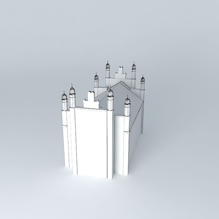 The Dunaszerdahely i Synagogue Free 3D model_3