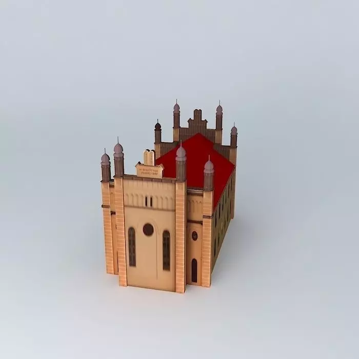 The Dunaszerdahely i Synagogue Free 3D model_0