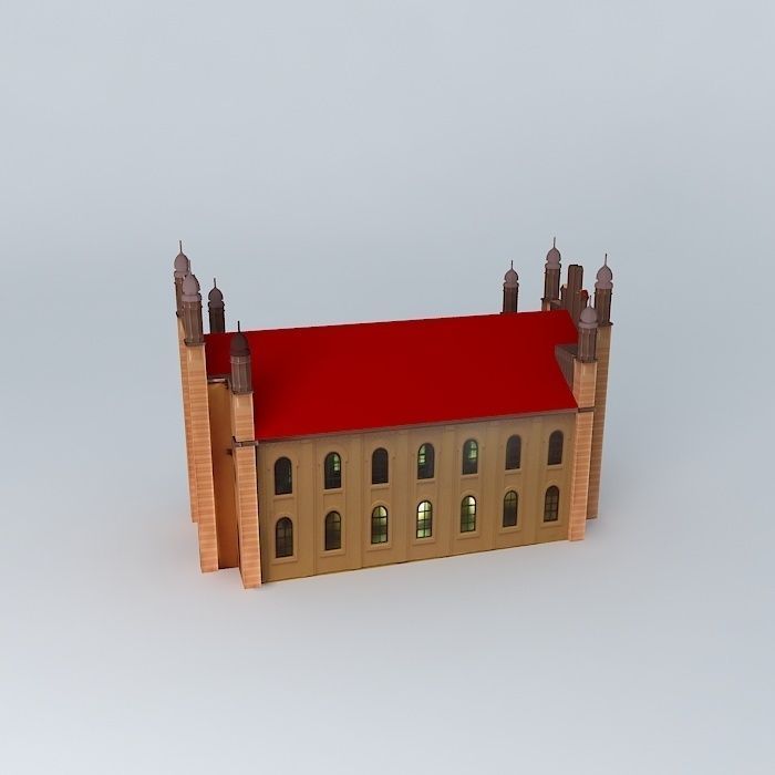 The Dunaszerdahely i Synagogue Free 3D model_1